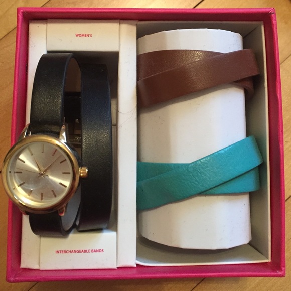 Watch with adjustable wrap bands