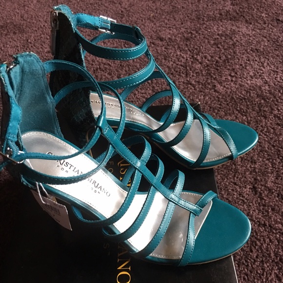 Christian Siriano Snakeskin heels - Picture 2 of 4