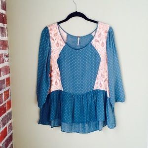 Paisley Free People shirt (L)