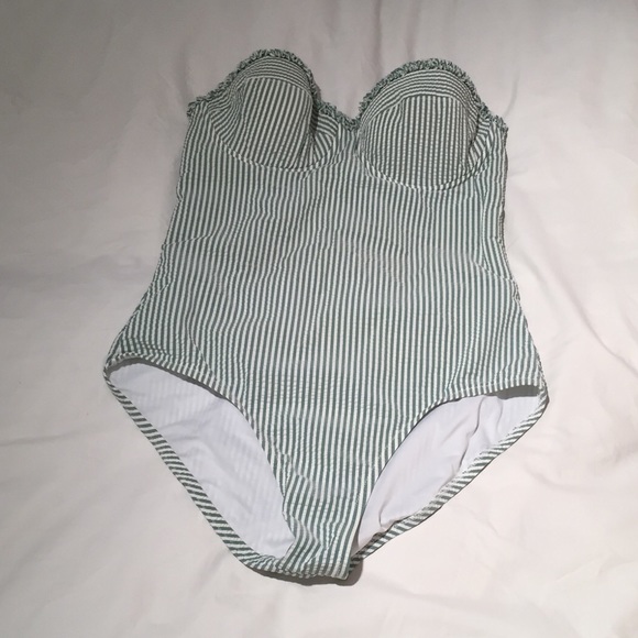 LIKE NEW J.CREW BANDEAU ONE PIECE