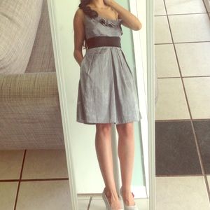 Silver and black cocktail dress