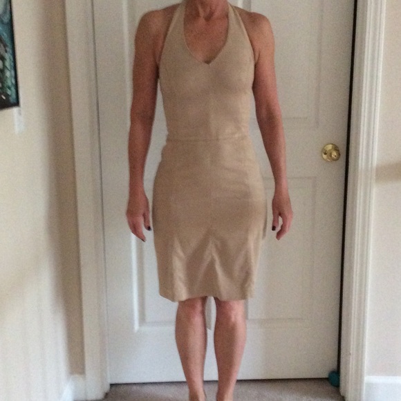 PRICE DROP Ultra suede halter dress - Picture 3 of 4