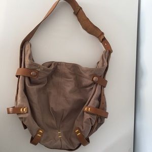 Anthropologie Lucky Penny leather slouch purse