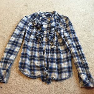 Anthropologie plaid shirt