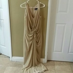 Shimmery gold gown