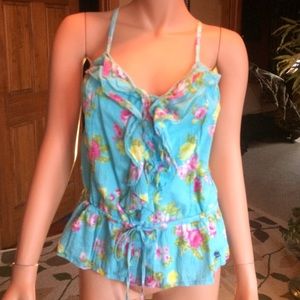 Abercrombie& Fitch floral spaghetti strapped