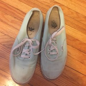 VANS mint green... Mens Size: 8...Womens Size: 9.5