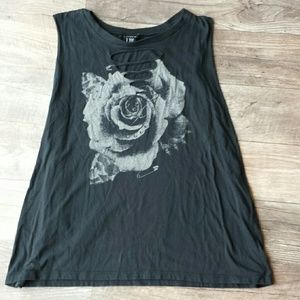 Torrid Tank with Rose Print