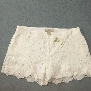 Lucky brand lace shorts