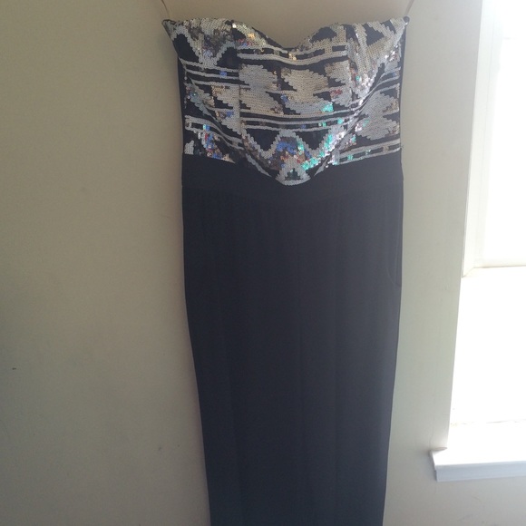 Black and white jumpsuit