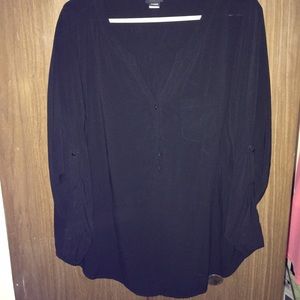 Black button up