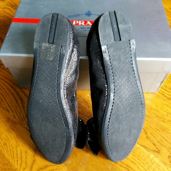 Prada Leather ballerina bow flats - Picture 3 of 3