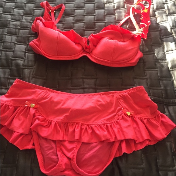 Betsey Johnson two piece swim suit