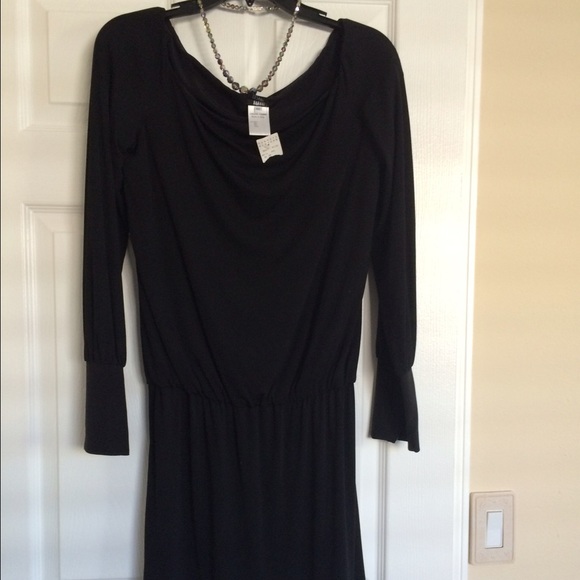 Classic black short dress