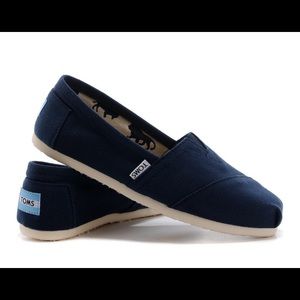 Women's Blue Toms Shoes