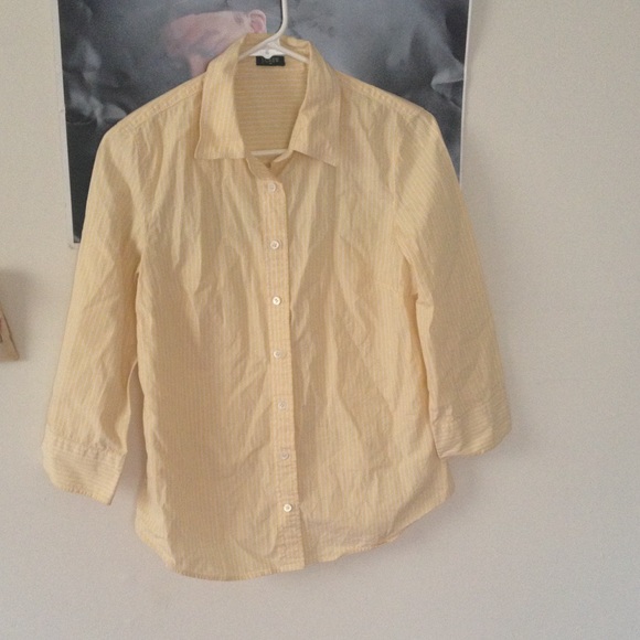 Yellow Button down shirt