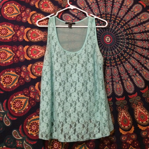 Teal forever 21 top