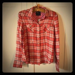 ⚡️Sale⚡️American Eagle Plaid Button Up, NWT