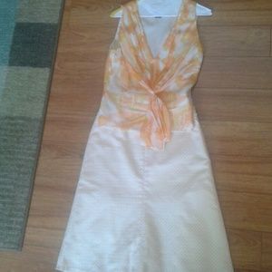 Etcetera skirt and top set oranges