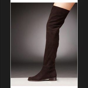 Stuart Weitzman over the knee suede boots cola