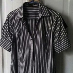 Button up shirt 77% cotton, 20%nylon, 3% spandex