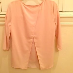 Ann Taylor blush pink blouse