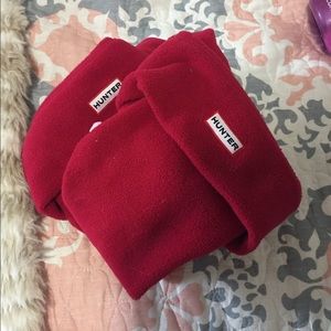 Hunter Boot Socks - red