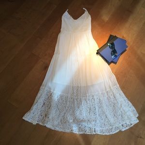 White Abercrombie Maxi Dress, XS