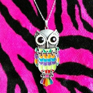 Beautiful Multi-Color Owl Necklace