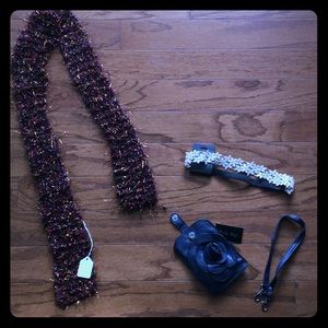Handmade Scarf, headband, wristlet