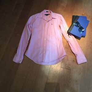 Polo Ralph Lauren Long-Sleeve Oxford Shirt, Sz 0