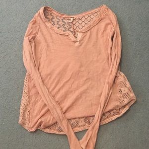 Free people lace back top