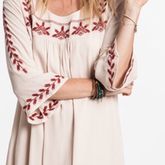 Cream Boho Tunic/Dress - Picture 3 of 3