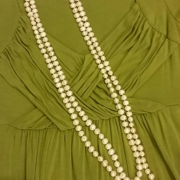 SOLD--Cute olive green dress - Picture 3 of 3