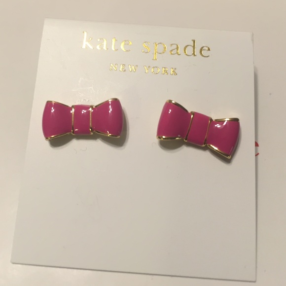 REDUCED!! Kate Spade Pink Bow Stud Earring