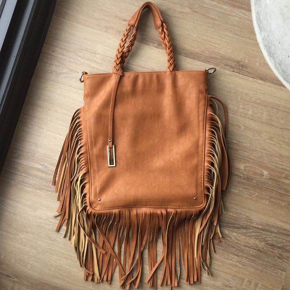 Urban Originals Vegan Leather Fringe Bag