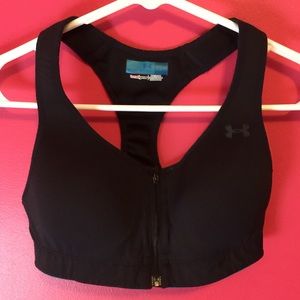 UA Zip Front Sports Bra