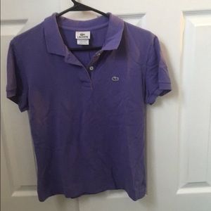 Women's Lacoste short sleeve polo