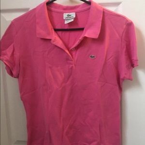 Women's Lacoste short sleeve polo