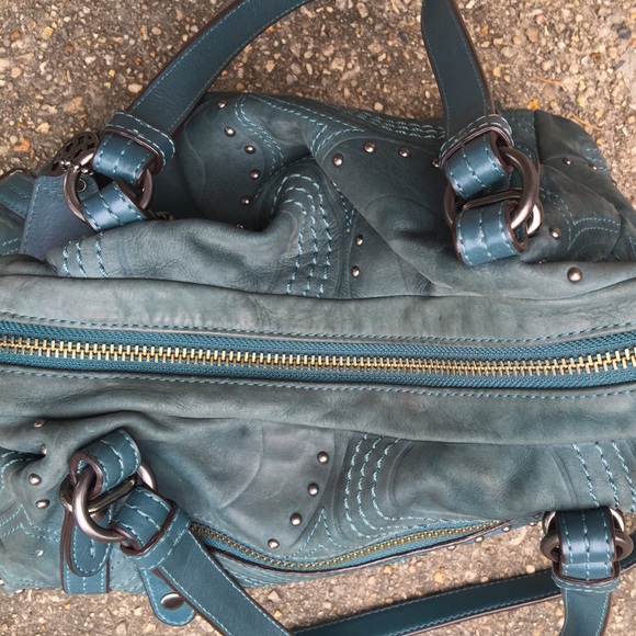 💙Authentic Blue Suede Coach Purse. 💙