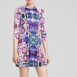 Free People Fiesta Floral Dress in White Combo