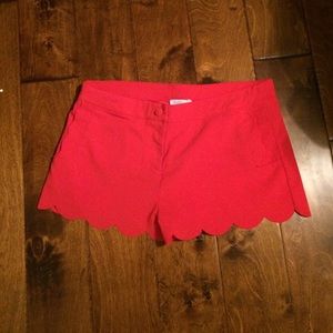 Scalloped cut shorts!