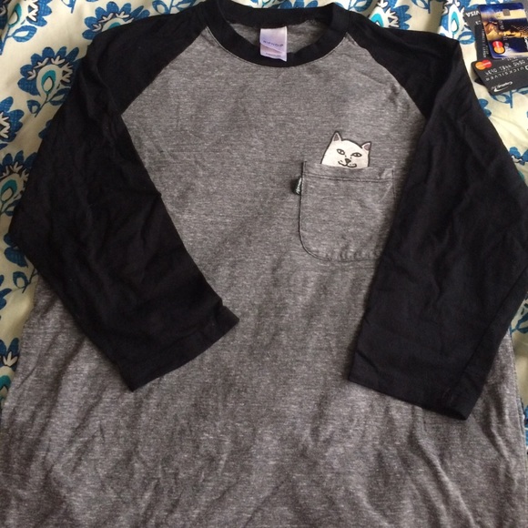 RIPNDIP Lord Nermal 3/4 Tee (black)