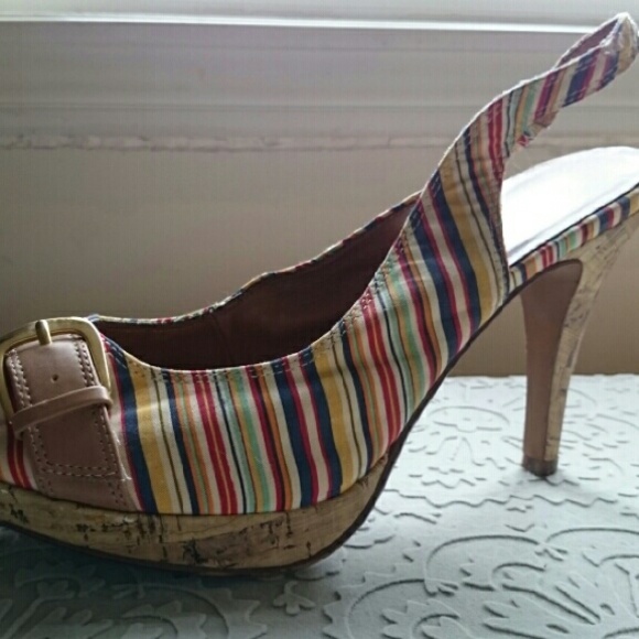 Candies cork slingbacks