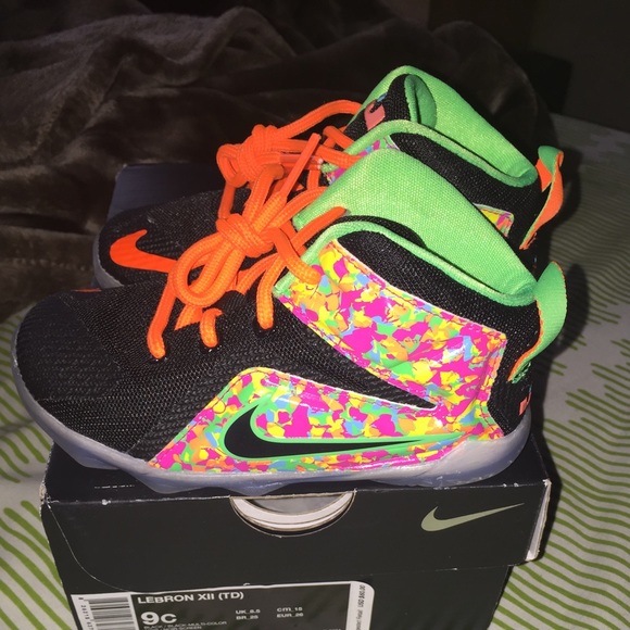 Nike Lebron 12 Skittles size 9C