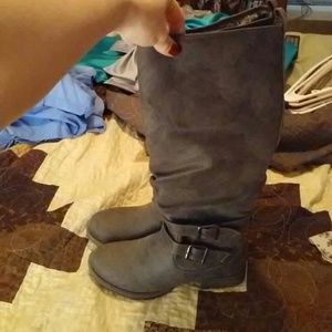 Grey boots-never worn!