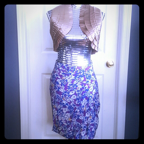 Gold pleated cropped vest