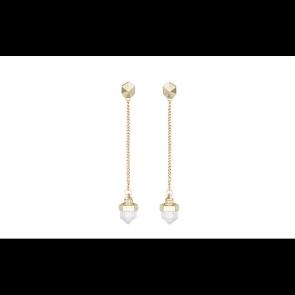 SOLD Melanie Ear Jacket in Rock Crystal - Picture 2 of 4