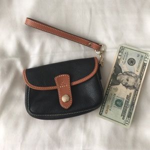 Dooney & Bourke Black Leather Wristlet