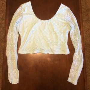 Long sleeve crop top